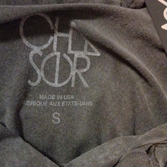 NWT Chaser Love T Shirt Size S Charcoal Gray Burnout - Picture 5 of 6